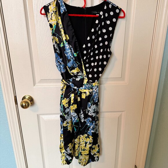 D-12 (RE-posh) Slate & Willow Artsy Mixed Print Mini Dress Sz 6 - Picture 2 of 7